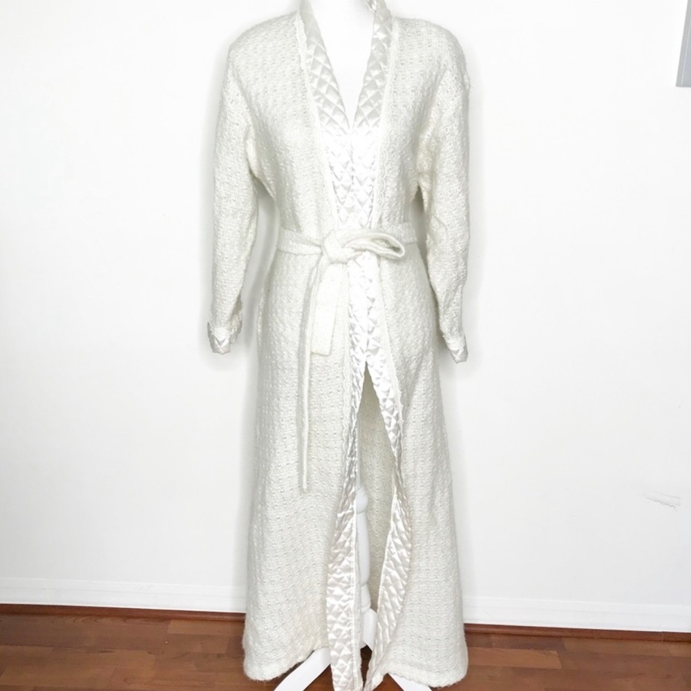 CHRISTIAN DIOR | Knitted Style Satin Lining Robe